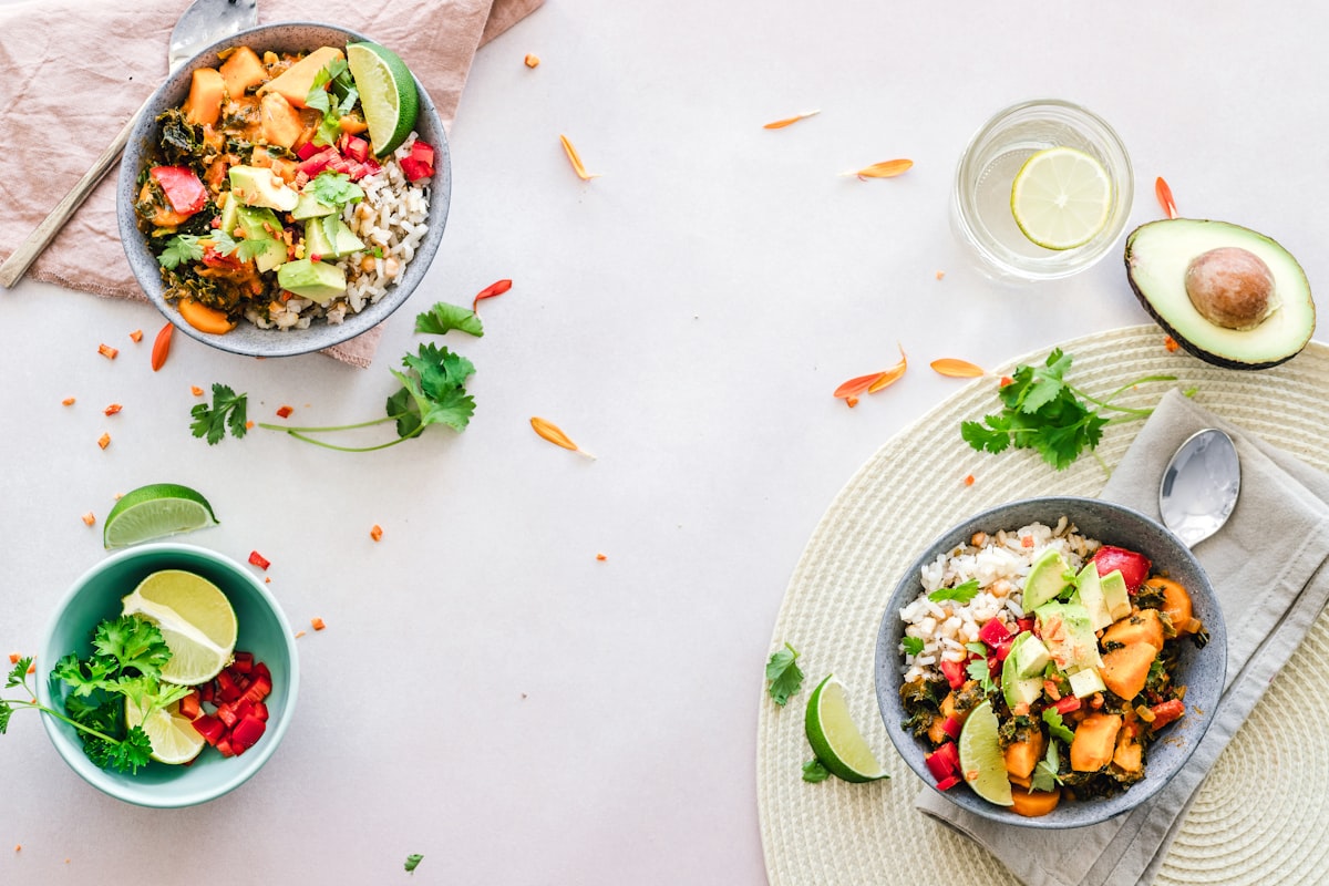 Vegetable Stir-Fry with tofu and brown rice